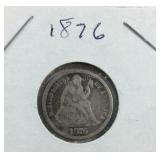1876 Seated Liberty Dime
