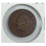 1827 Large Cent Old From Estate