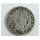 1912 D Barber Half Dollar