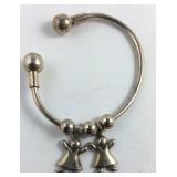 Sterling Silver Cuff Bracelet with 2 Little Girl
