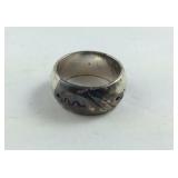 Sterling Silver Wide Band Size5