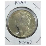 1924 Peace Dollar