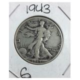 1943 Walking Liberty Half Dollar