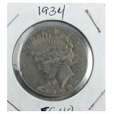 1934 Peace Dollar