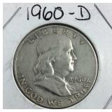 1960 D Franklin Half Dollar