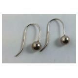 Sterling Silver Ball Dangle Earrings