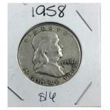 1958 Franklin Half Dollar