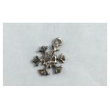 Sterling Silver Snowflake Charm