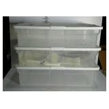 3 Totes with lid - low profie / underbed style