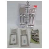 Misc hardware- door pulls, shelf grips, screws,