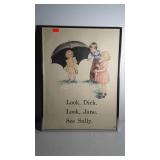 Framed page from teacher