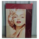 Marilyn Monroe decor picture on board, 24 x 31