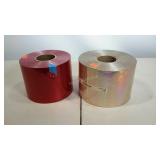 Crafting Ribbon, two rolls of wide shimmering