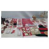 Christmas decorations including reindeer