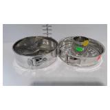 2 Pampered Chef springform cake pans with inserts