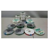 Crafting Ribbon spools, satin ribbon and wired