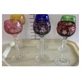 Set of 6 stemware wine glasses