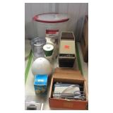Kitchenware group with mixer, grater, ice crusher