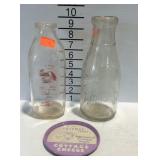 Dairy bottles, qt. size - 1 Queen City Cumberland,