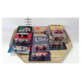 8 Nascar collector cars, packaged - Hot Wheels,