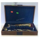 Silver chest with silver plate flatware, mixed
