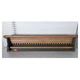 Quilt Display Wall mount Oak and painted 36"