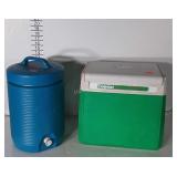 Two Coolers. Lunchbox and Dispenser types