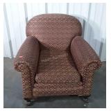 Chair. Formal style Queen Anne footed with deep
