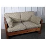 This End Up Loveseat nice acorn pattern cushions