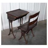 School Desk, 2pc unit, having Chair with desk