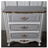 Painted French Prov Bedroom Chest or Nightstand 3