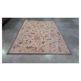 Area Rug floral needs cleaned 62x94"