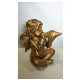 Cherub statue, with braclet, 16" tall, poly resin