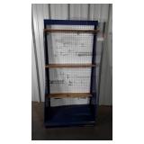 Store Display Rack, peg board back with hooks,
