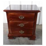 Mahogany 3 Drawer Nightstand use shows but should