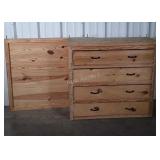 Pine Chest lot. 4 drawer chest with additional