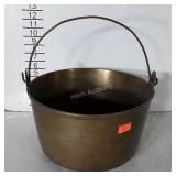 Brass Kettle, heavy duty Brass 12.5" handle