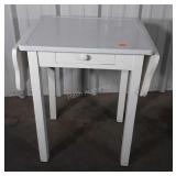 Painted Kitchen Table porcelain center with wood