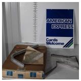 American Express Advertising Sign, double sided