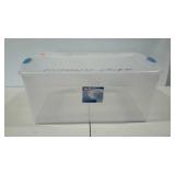 Sterilite 105 qt clear tote bin  with lid
