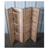 Louvered Bifold Shudder divider 12wx 39" high, 4