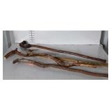 Four Walking Cane Sticks