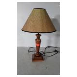 Vanity Lamp wooden candle stick style base with
