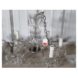 Chandler Fixture. 5 bulb having glass tear drop