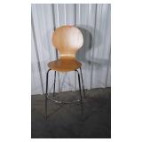 Counter Stool, contemporary styling molded wood
