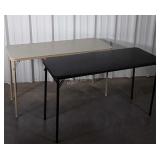 Two Folding Tables, 48 long x 20" wide