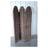Room Divider, Leopard Pattern fabric arched top