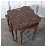 Nest of 3 Mid Century accent side table