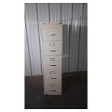 File Cabinet 5 drawer letter size with lock and