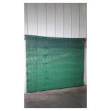 Window Blind green wooden slats roll blind 84"